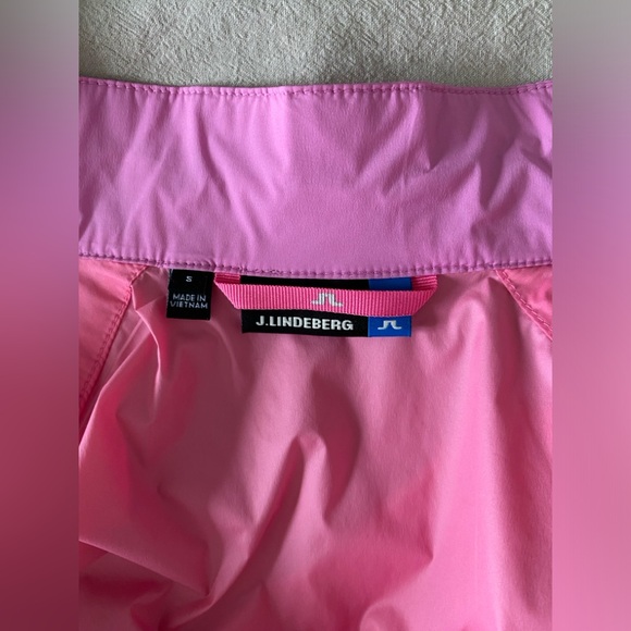 J. Linberberg water repellent pink golf / running vest size S - Picture 9 of 9